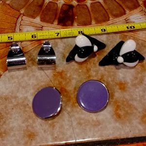 3 pair of vintage earrings